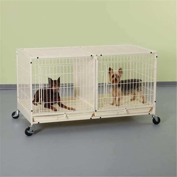 Pet Pals Pet Pals ZW5311 11 PS Color Modular Cage with Plastic Tray Ivory S ZW5311 11 - main